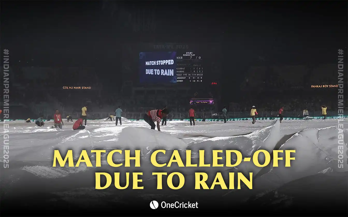 Only 3.4 overs were bowled at Eden Gardens before rain washed out the contest